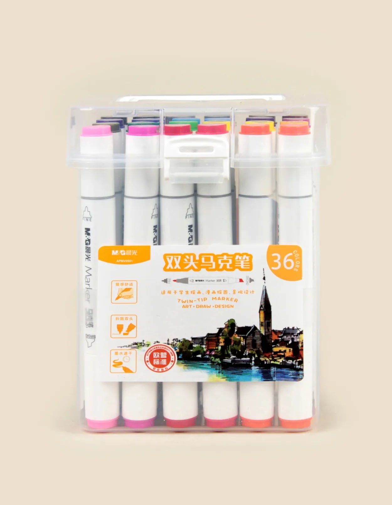 MARCADOR X36PCS LAVABLE CALIDAD ALTA