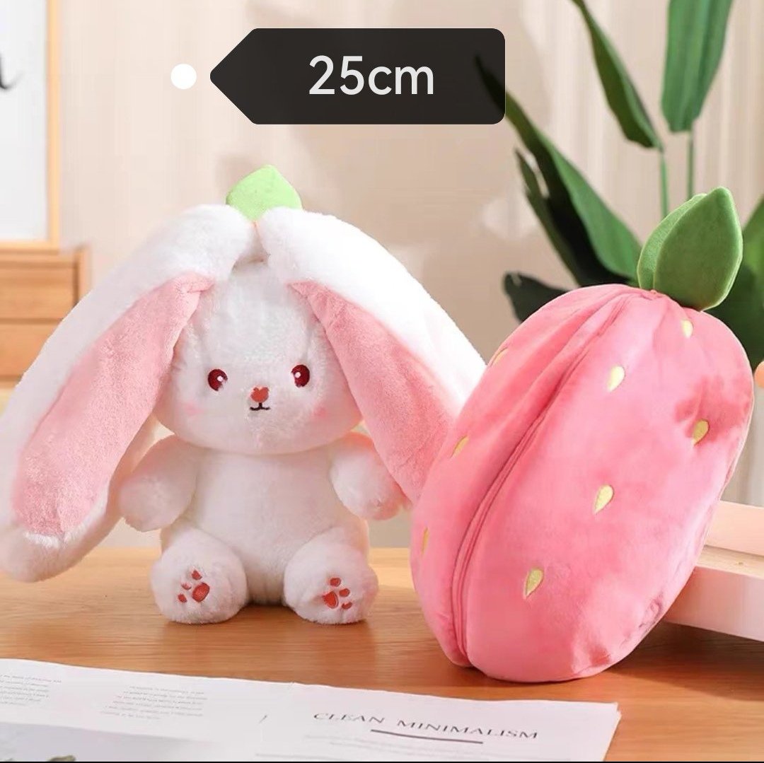 Peluche Conejo Frutilla 2 in1