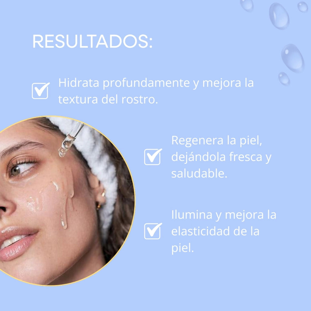 SERUM FACIAL 4 EN 1 ÁCIDO HIALURÓNICO, RETINOL ALOE VERA Y HABA DE SOJA