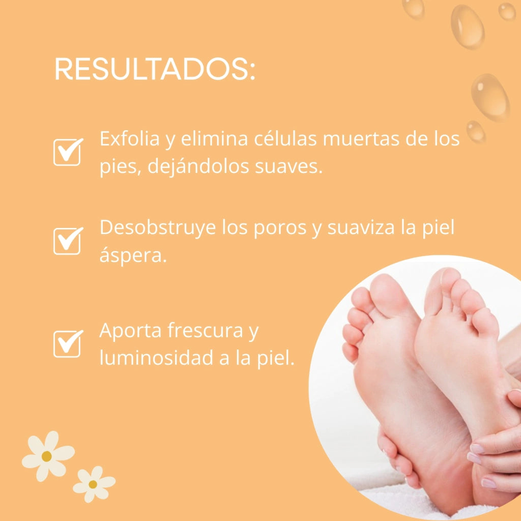 MASCARILLA PARA PIES CON ACIDO LACTICO DE LIMON, ACIDO SALICILICO Y ESCUALANO MELY