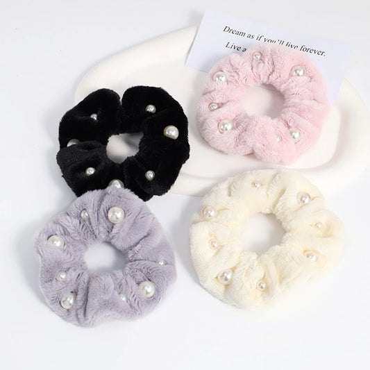 Pack x 12u. Scrunchies Felpudo