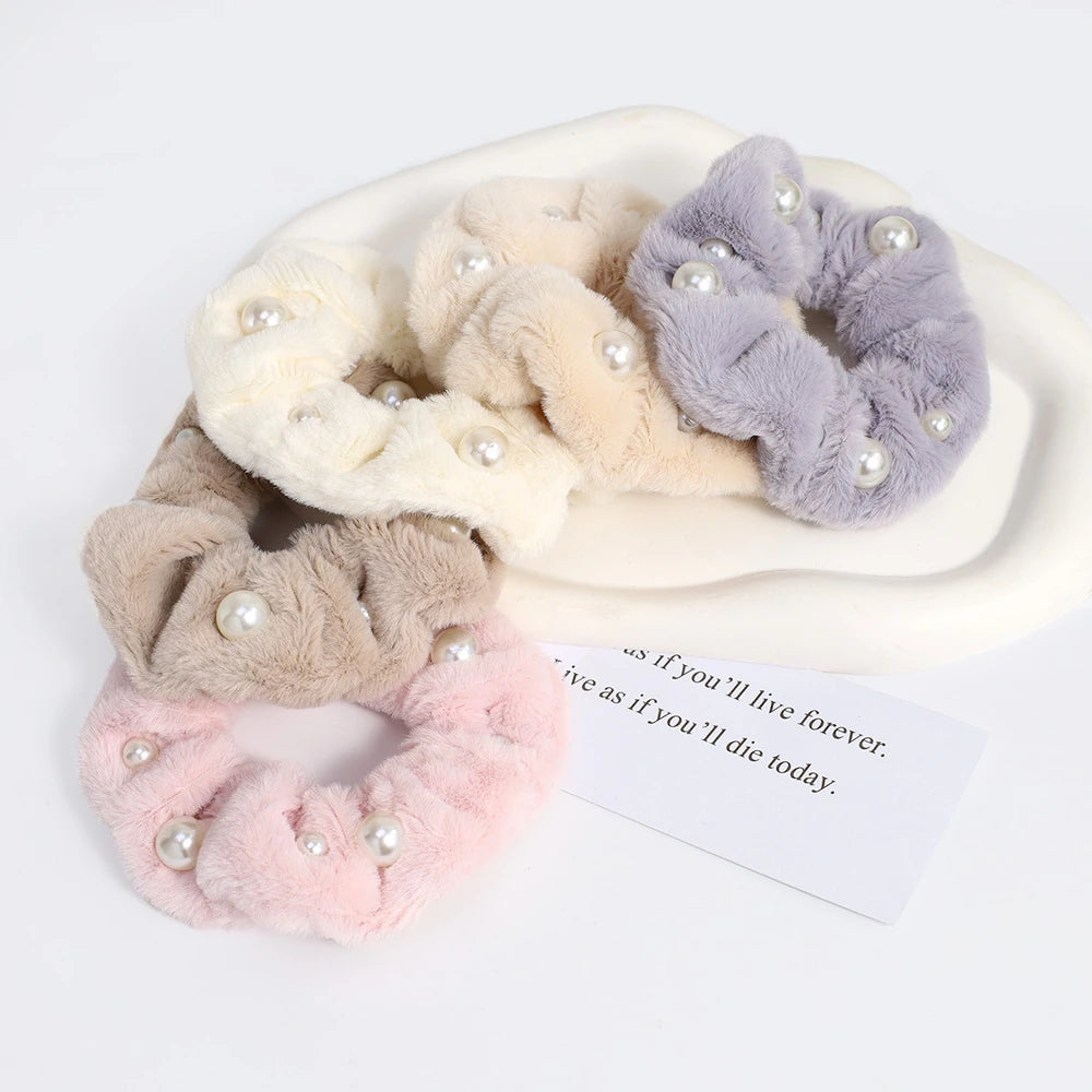 Pack x 12u. Scrunchies Felpudo