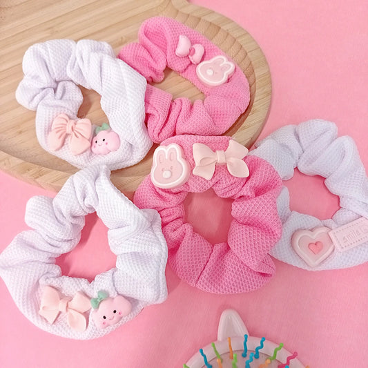 Pack x12U. Scrunchies Conejo