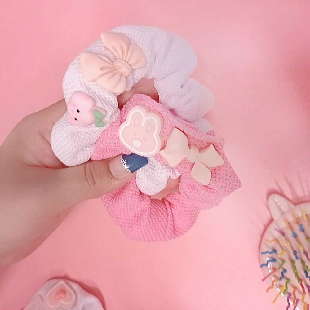 Pack x12U. Scrunchies Conejo