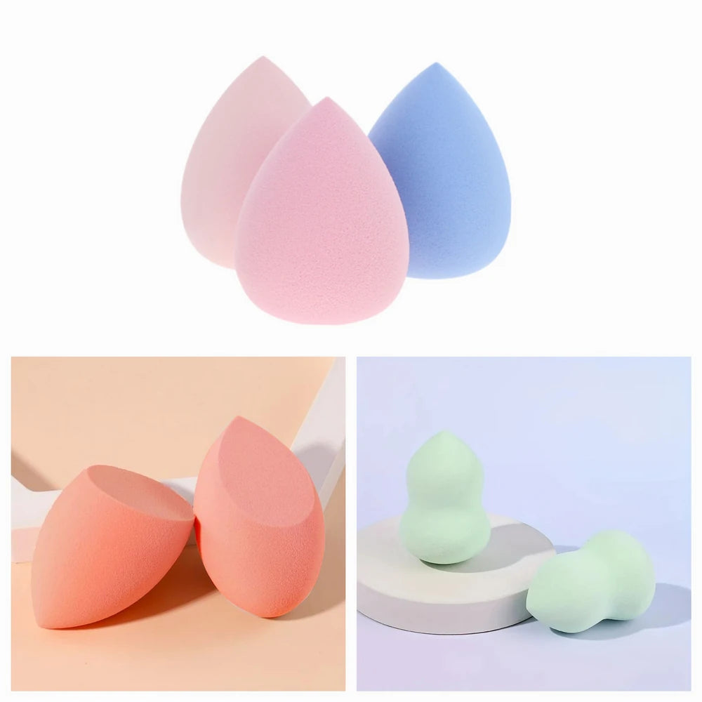 Esponja para maquillajes color macarrones