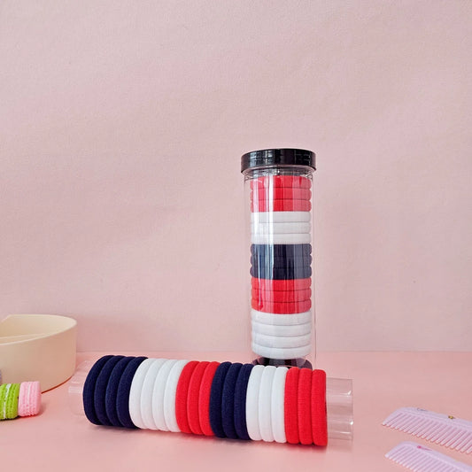 Tubo de Colitas Azul, Blanca y Roja