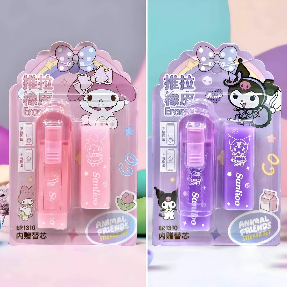 Borrador Retráctil + Repuesto Sanrio