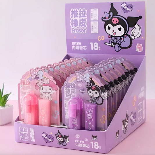 Borrador Retráctil + Repuesto Sanrio