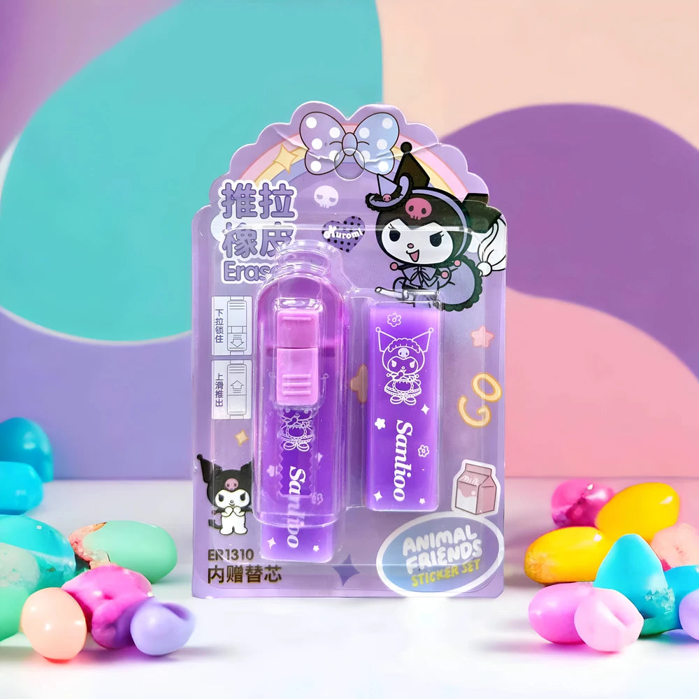 Borrador Retráctil + Repuesto Sanrio
