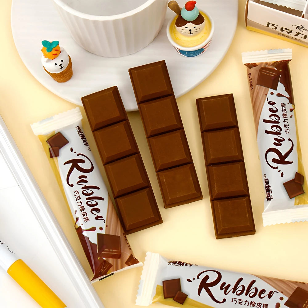 Borrador Barra de Chocolate.Goma de borrar.