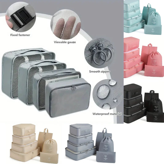 Set x 7 Neceser para Viajes Rosa