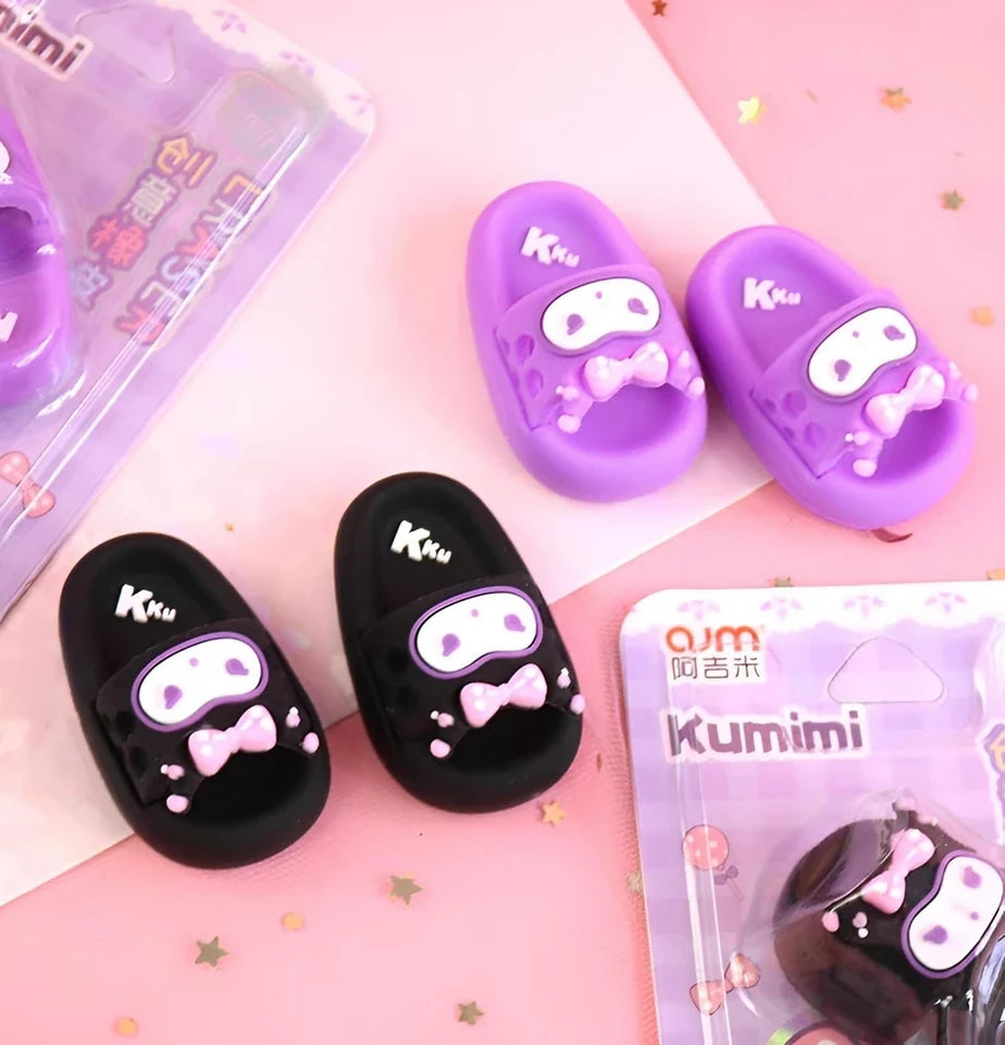 Set x2 Gomas de Borrar Ojotas Kuromi