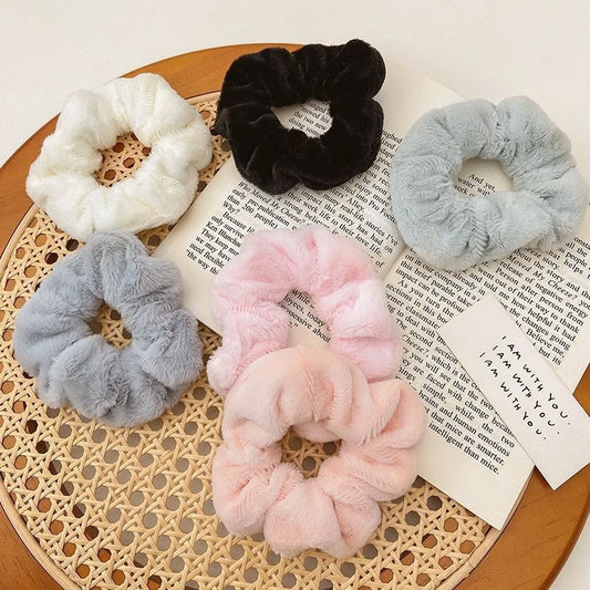 Pack x 12U. Scrunchies Peluche