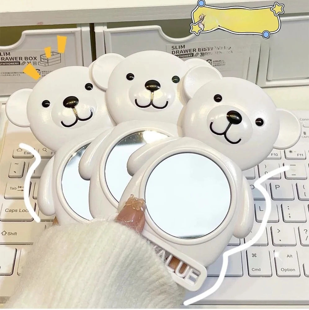 Mini Espejo Portátil Oso