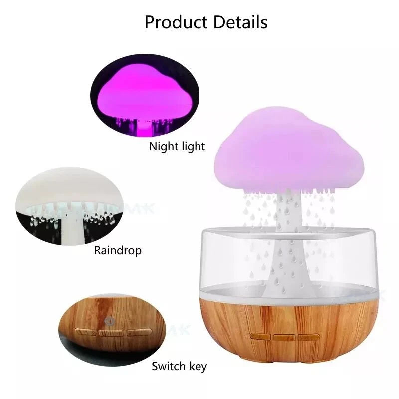 Lámpara Nocturna + Humidificador Nube