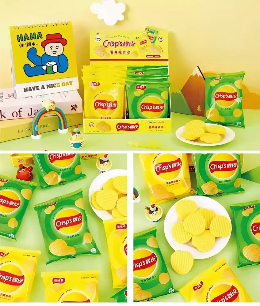Goma De Borrar Borrador Potato Chips Papas Fritas