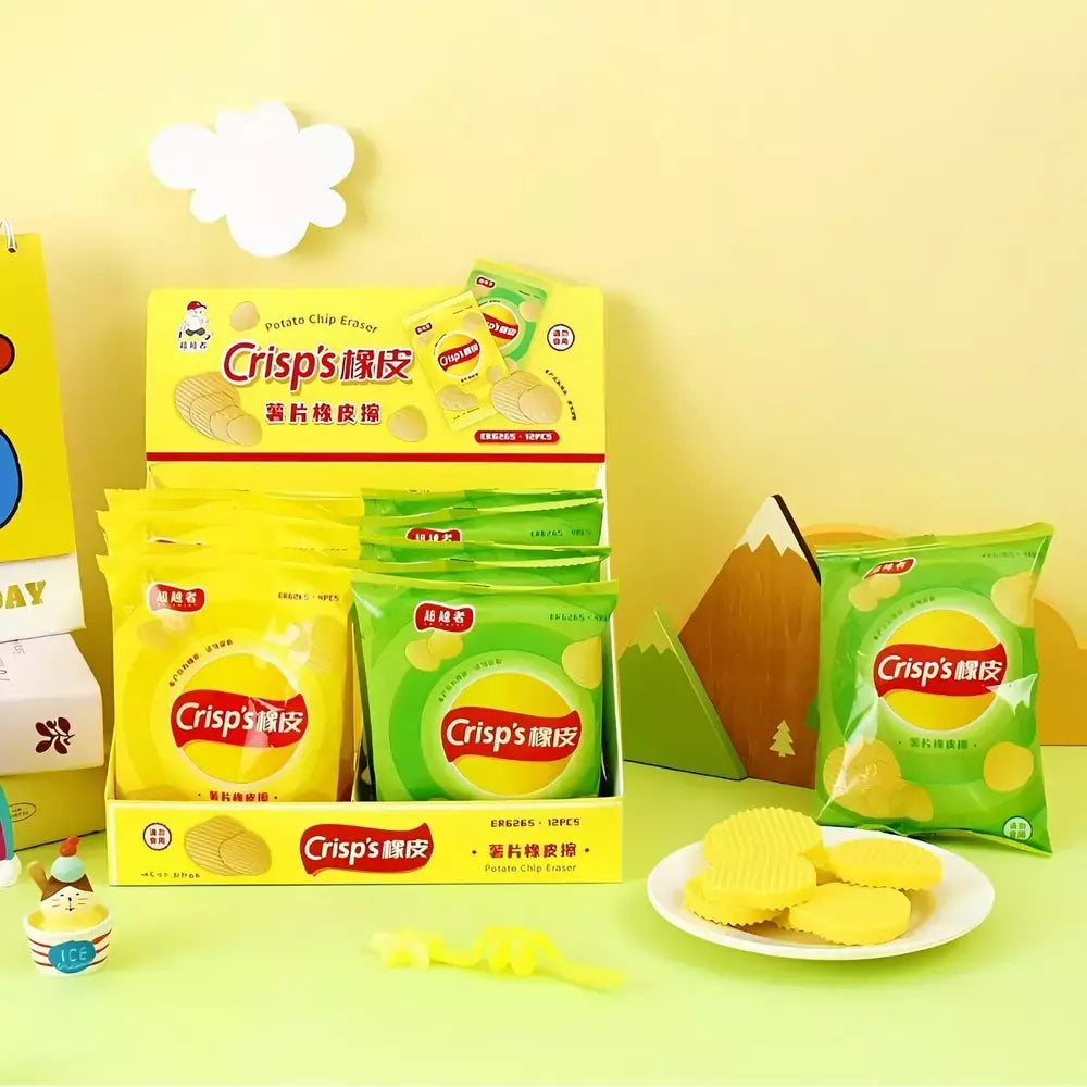 Goma De Borrar Borrador Potato Chips Papas Fritas