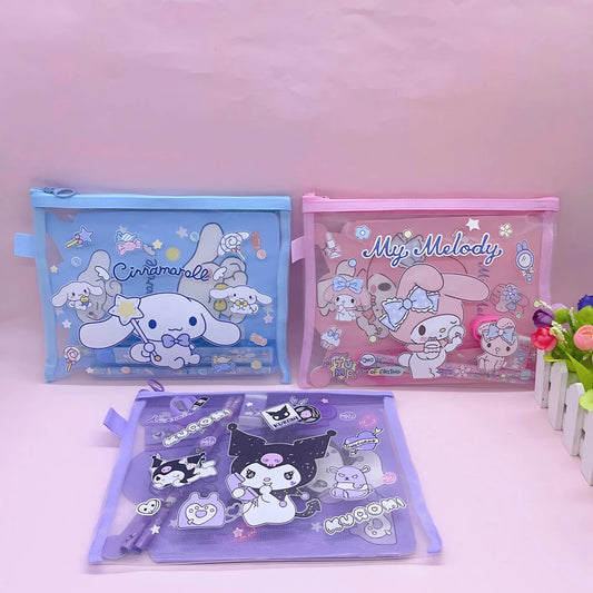 Set Cartuchera + Útiles Sanrio kuromi