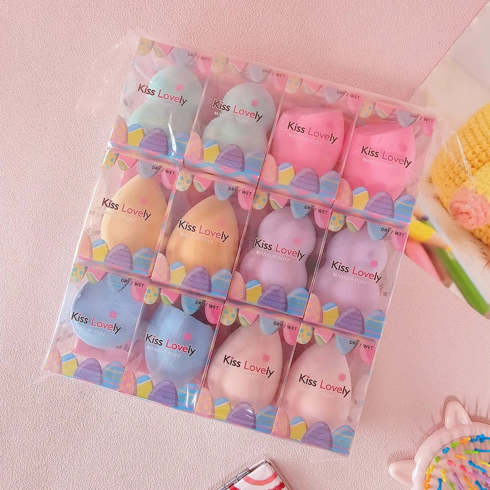 Esponja para maquillajes color macarrones