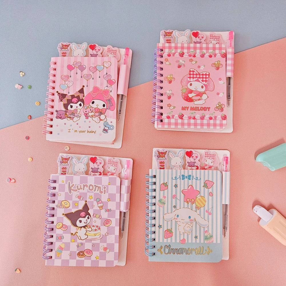 Mini Anotador + Mini Lapicera Sanrio