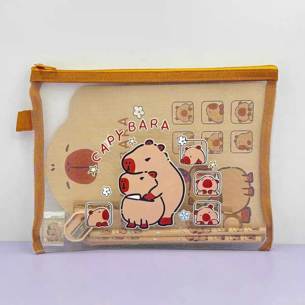 Set de Cartuchera + Utiles Capybara