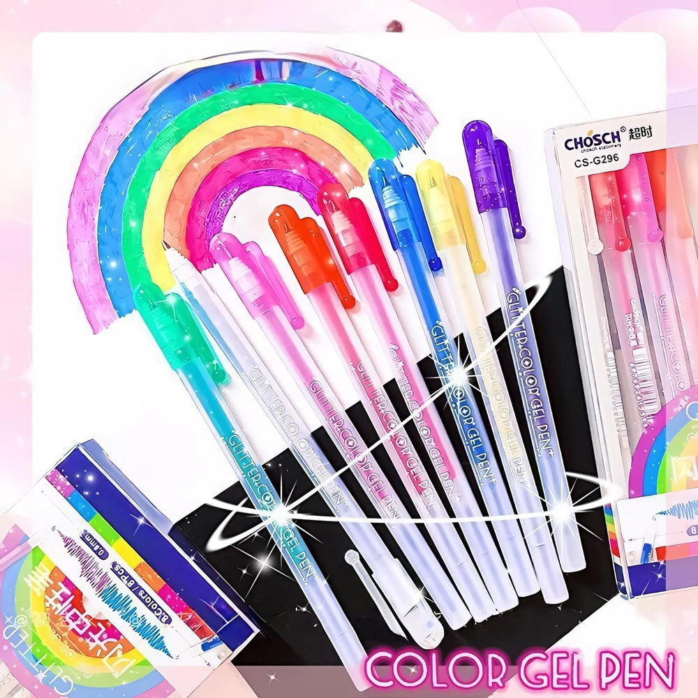 Set Birome de Gel + Glitter CHOSCH