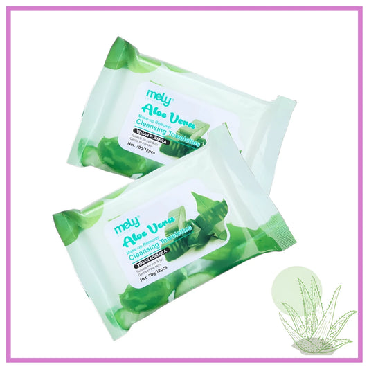 ALOE VERA MAKE-UP REMOVER CLEANSING TOWELETTES 70G MELY