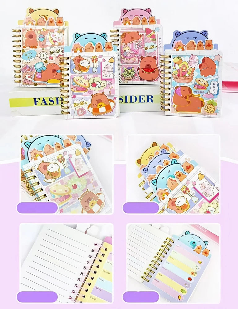 Mini Libreta Anillada Capybara