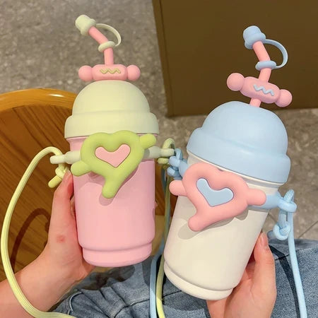 Vaso Térmico 700ML. Corazón Acero Inoxidable