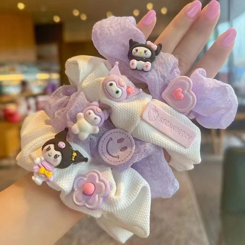 Pack x 12U. Scrunchies Kuromi