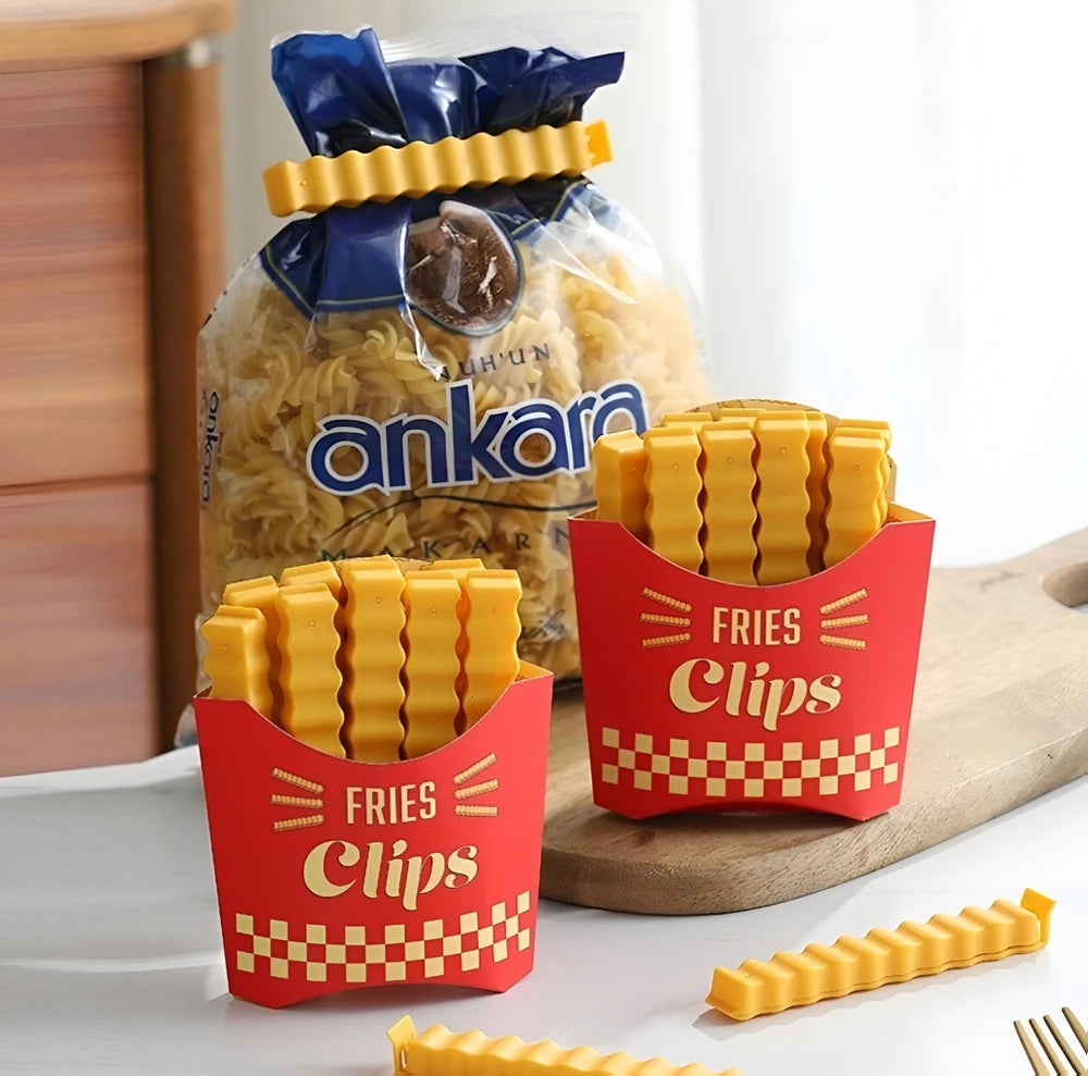 Bulto x 200 Set Broches Cierra Bolsa Papas Fritas Magnetico 12 Clip