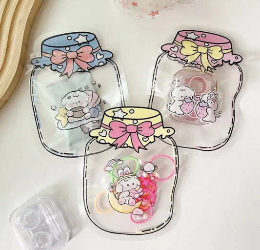 Set x 6U. Bolsa con Cierre Hermético Kawaii