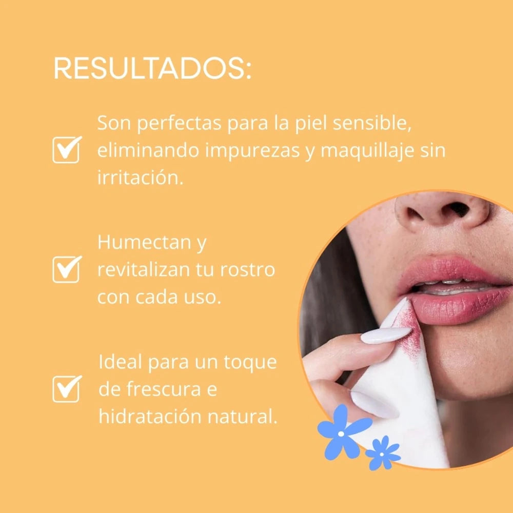 TOALLITAS HUMEDAS VC X12 PCS MAKE UP REMOVER MELY