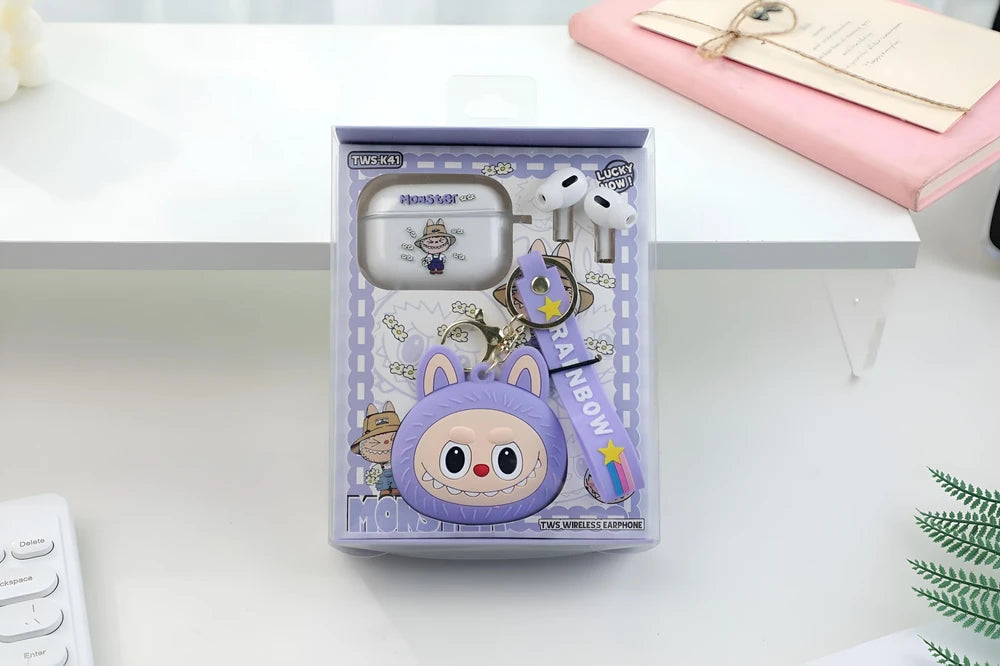 Auriculares Inalámbricos Labubu+Protector