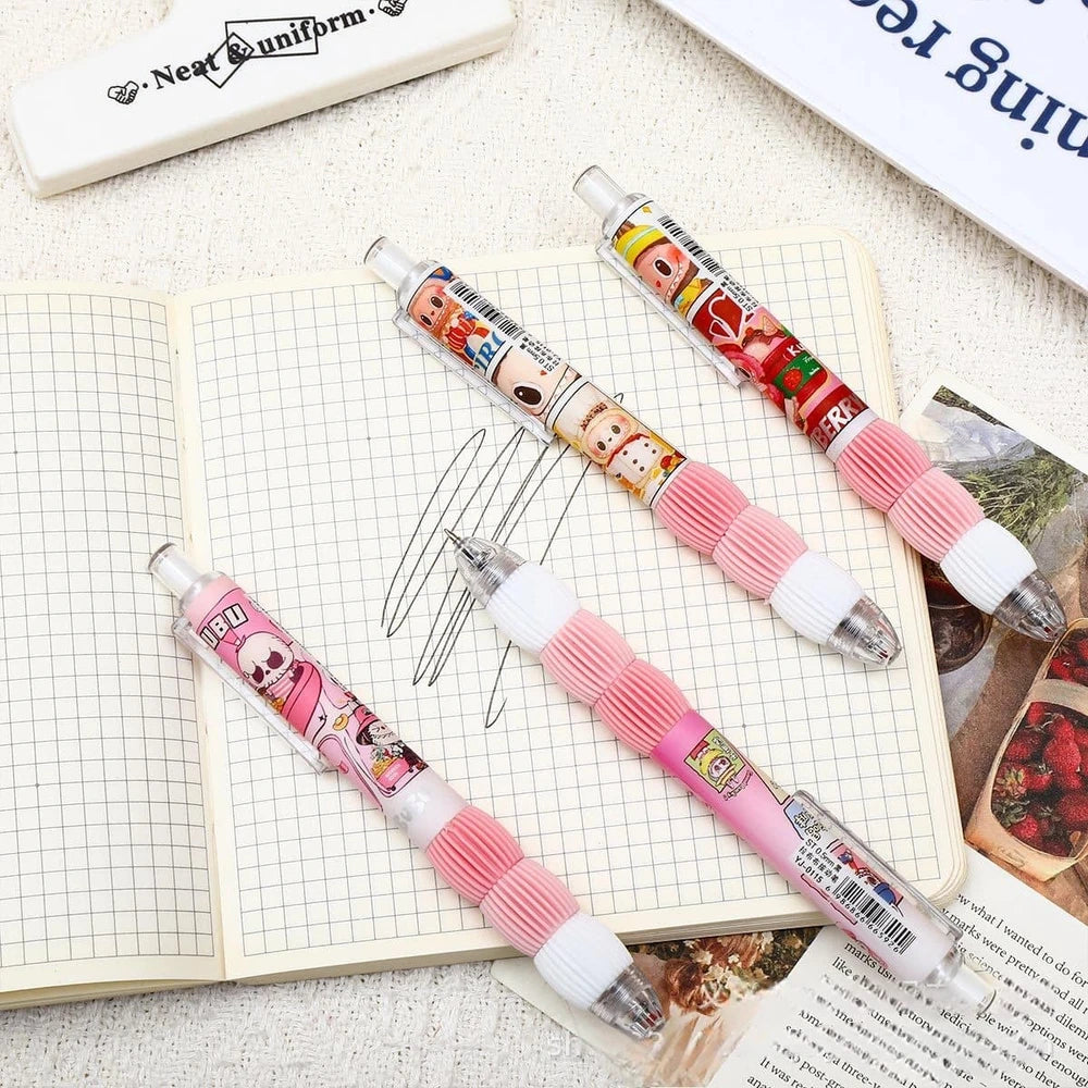 Set x 4u Boligrafo Retráctil Labubu