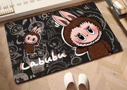 Alfombra para Baño Labubu Negro
