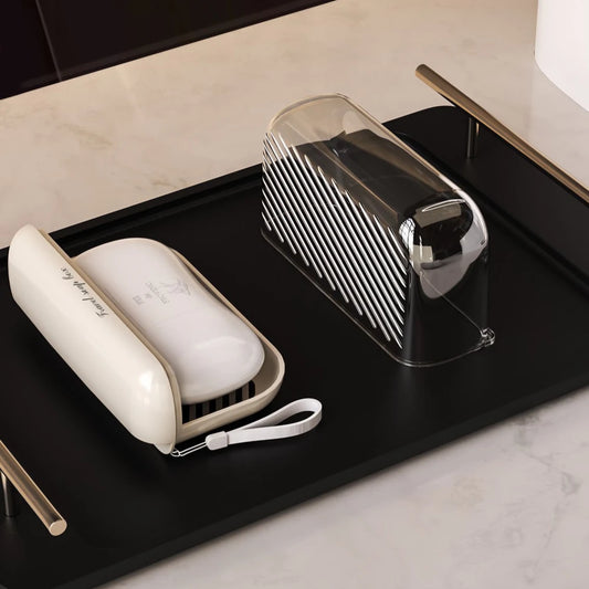 Jabonera Portátil Para viaje con frase grabada