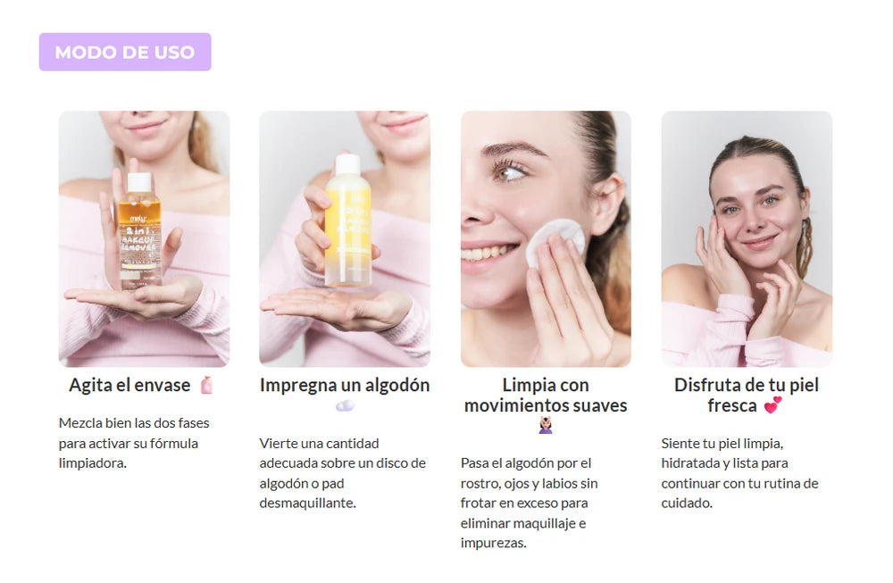 DESMAQUILLANTE 2EN1 VITAMINA C Y CENTELLA ASIATICA