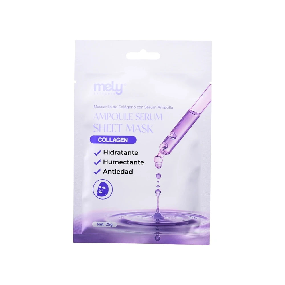 MASCARILLA DE COLAGENO CON SERUM AMPOLLA MELY