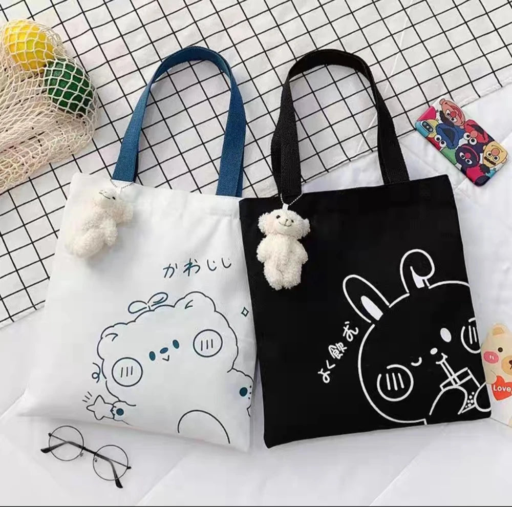 TOTE BAG ESTAMPADA GRANDE ANIMALES