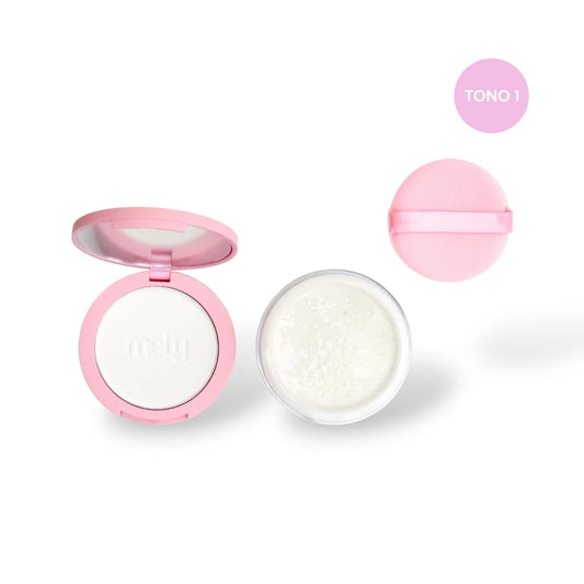 DUO POLVO COMPACTO+POLVO TRASLUCIDO MELY