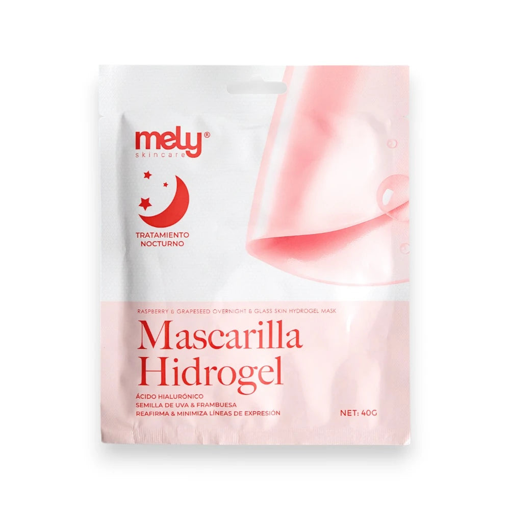 MASCARILLA DE HIDROGEL DE FRAMBUESA Y SEMILLA DE UVA