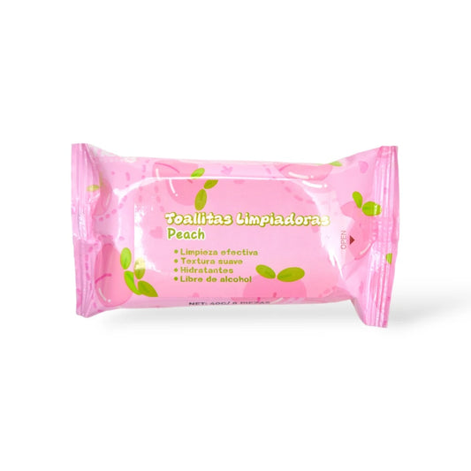 MINI TOALLITAS LIMPIADORAS PEACH MELY