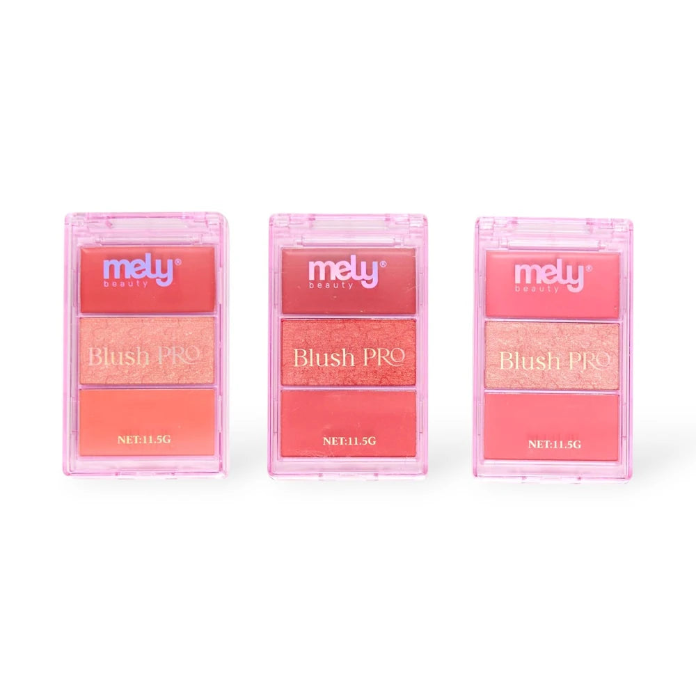 BLUSH PRO 3EN1 CREMA POLVO Y BAKED MELY