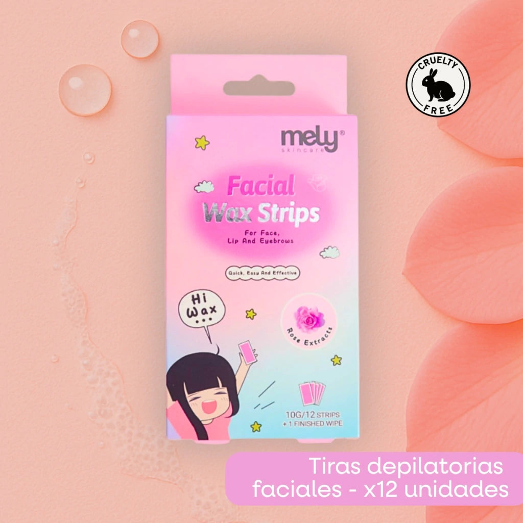 Tiras Depiladoras Faciales x12pcs Mely Rosas