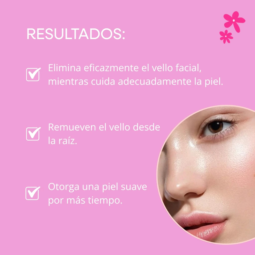 Tiras Depiladoras Faciales x12pcs Mely Rosas