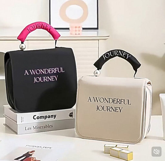 PORTA COSMETICO PLEGABLE JOUNER CON PERLA