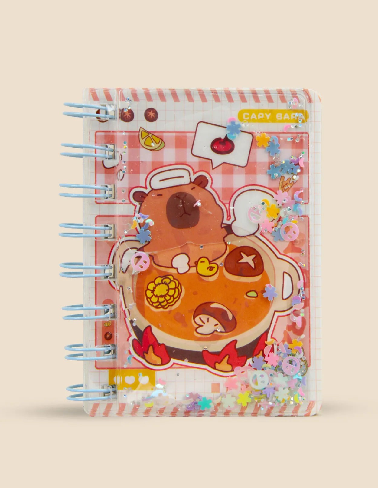 Libreta Capybara Con Glitter