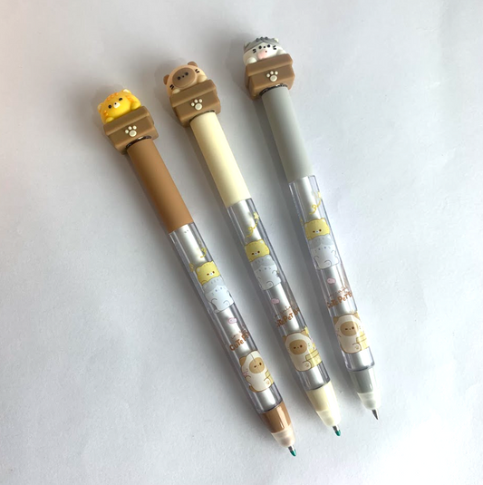 Boligrafo animanito con borrador x caja 48u