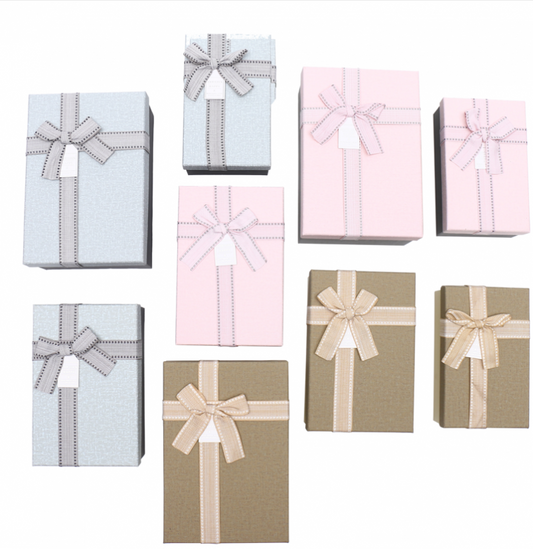 Caja De Regalo Rectangular Set x3 Piezas